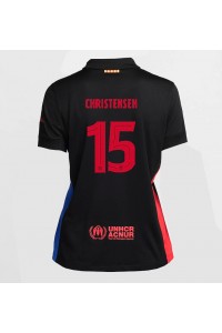 Barcelona Andreas Christensen #15 Fotballdrakt Borte Klær Dame 2024-25 Korte ermer